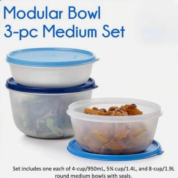 Tupperware Modular Bowl Set - Picture 8 of 9